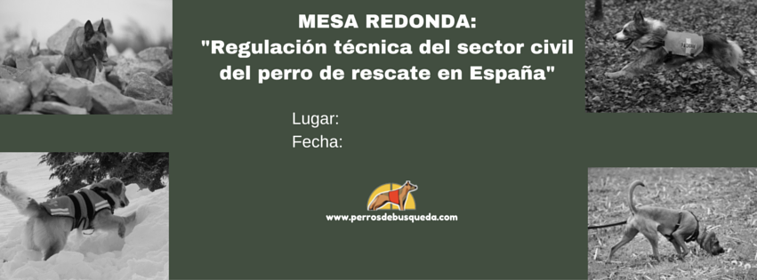 alt="mesa redonda para regular grupos con perros de rescate"