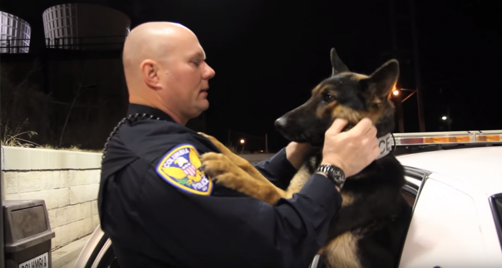 vínculo entre perros policía