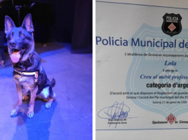 Lola, medalla al Mérito Policial